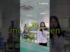 T20-2LEDs Mesh LED Pixel Screen CE RoHS FCC در فضای باز شفاف روشنایی بالا