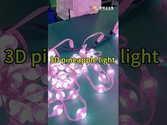 19.6lm لامپ جریان نور RGB 3D نور کریسمس DC12V برای روشنایی ساختمان