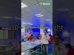 چراغ های لچک دار پروانه 3D پیکسل LED رنگ کامل برای تزئینات جشنواره