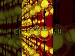 گلوله کریسمس 3D پیکسل LED 50 درخت کریسمس رنگ کامل ضد آب
