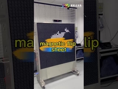 صفحه نمایش فلیپ دت مغناطیسی برای سالن نمایشگاه ایستگاه Creative Ad Flip Wall
