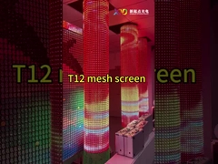 پرده دیوار T20 P80-2 صفحه نمایش شبکه LED کنترل هوشمند نورپردازی پنجره